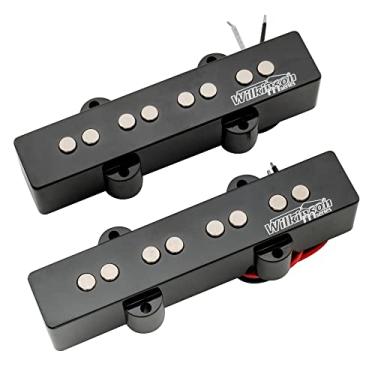 Imagem de Wilkinson WOJB Vari Gauss Cerâmico Captadores Humbucker Jazz Bass Ponte para 4 Cordas Baixo Estilo PB, Preto