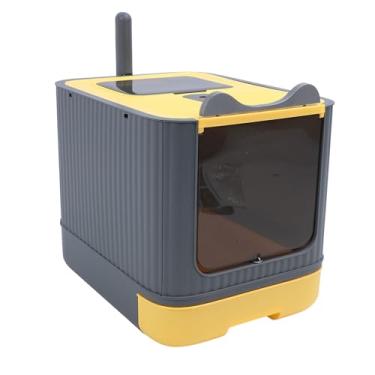 Imagem de Caixa de Areia para Gatos Fechada, Grande Capacidade, Entrada Superior, Controle de Odor, Caixa de Areia para Gatos Coberta de Plástico Com Recurso Poderoso, para Gatos Pequenos