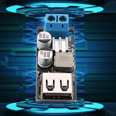 Imagem de Módulo Redutor de Energia, DC, Conversor de Tensão DC 12V 24V 6V, 32V a 5V Carregamento Rápido USB Com Bloco de Terminais, Longa Vida útil para Carregamento de Telefone,