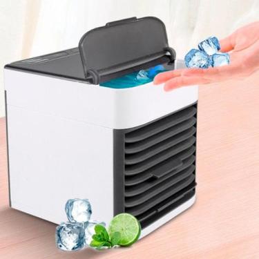 Imagem de Ar condicionado portátil mini com ventilador USB para refrescar seu am