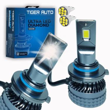 Imagem de Kit Lâmpada Ultra Led Diamond Farol Milha HB20 16/23 60W 6500k - Tiger