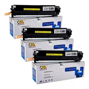 Imagem de Kit 3 Cartucho de Toner CF217A Para Laserjet M102W M130FN M130FW M130N