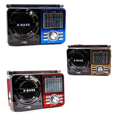 Imagem de Radio Com Lanterna Leon Gts-1088 Fm Am Sw1 Usb Sd Mp3 Tf 9 Bandas - MS