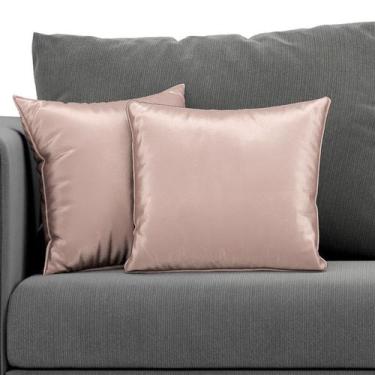 Imagem de Kit com 2 Capas Luxuosas para Almofadas Várias Cores 44x44 - ARADECOR,
