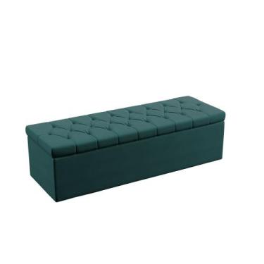 Imagem de Calçadeira Sagitarius 195 Modulada Estofada N-032 Veludo Petróleo Arad