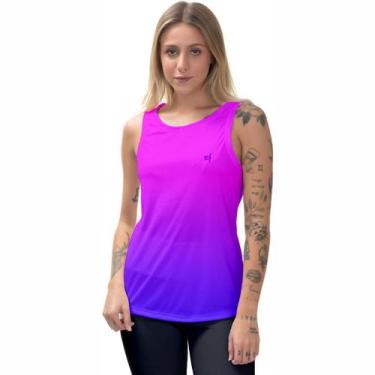 Imagem de Regata Feminina Fitness Esportiva Blusa Cavada Academia Leve e confort