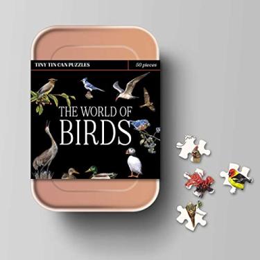 Imagem de The World of Birds: A Tiny Tin Can Puzzle: The Carry-On Miniature Puzzle Set with Bird Handbook