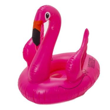 Imagem de Boia de Flamingo  com Asas Bote Infantil Para Bebês +1 ano - Elite