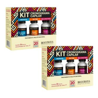 Imagem de Kit 2 mult cronograma capilar 30ml bio extratus - BIOEXTRATUS