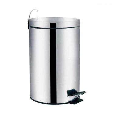Imagem de Lixeira Inox Com Pedal Mor Agata 12 Litros, Inox
