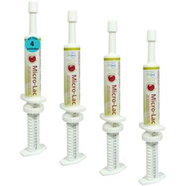 Imagem de Micro Lac Aditivo Probiótico Para Cães Gatos Equínos 15g Kit Com 4 - I