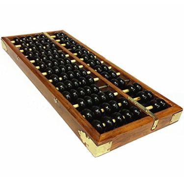 Imagem de Happy Will Vintage Chinese Wooden Abacus Soroban Arithmetic Calculating Tool with Stylus