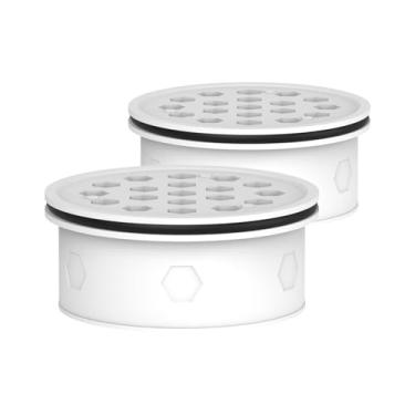 Imagem de GLACIER FRESH Substituição do filtro de jarra de carvão ativado para LS Home e GF Pitcher, reduz o sabor e o odor de cloro, materiais de filtragem atualizados, melhora a taxa de fluxo 1,6 vezes, 2