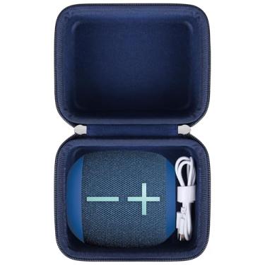 Imagem de BOVKE Capa rígida de viagem para Ultimate Ears WONDERBOOM 4/3/2 alto-falante Bluetooth portátil impermeável, suporte de alto-falante flutuante UE WONDERBOOM 4 à prova de poeira, espaço extra para