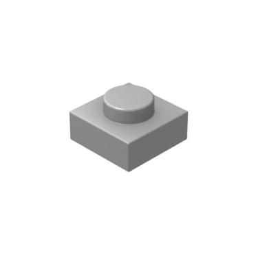 Imagem de Plwooyur Classic Grey Plates Bulk, Light Gray Plate 1x1, Building Plates Flat 200 Piece, Compatible with Lego Parts and Pieces: 1x1 Gray Plates(Color: Light Gray), M0659-23