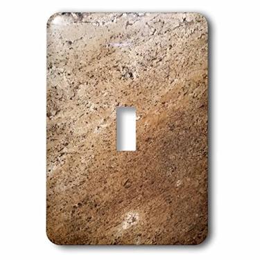 Imagem de 3dRose LSP_252668_1 Imagem de interruptor de granito Goldish único, bronze/cinza-acastanhado