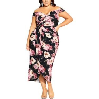 Imagem de City Chic Vestido feminino plus size Ripple PRT Ff, Charlotte Floral, 52