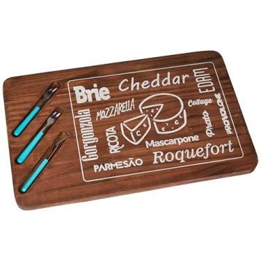 Imagem de Debiasi, Kit Standart Tábua para Frios com Garfinho, Rustica Plus, KIT com 10 unidades, 33 X 20,5cm