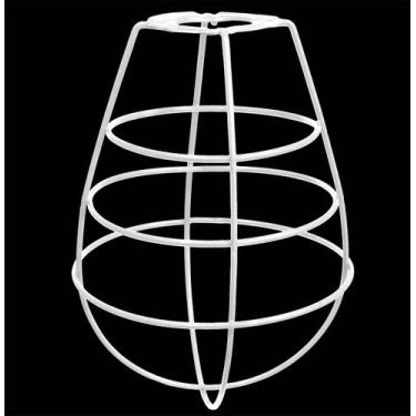 Imagem de Cupula de Aramado Lampshape Branca Para Pendentes e Abajures - CM GLAS