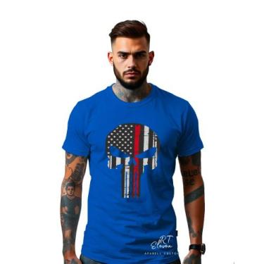 Imagem de Camiseta Personalizada Estampada Personagem Justiceiro Unissex Malha 1