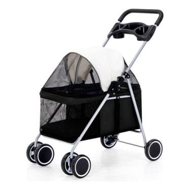 Imagem de Carrinho De Passeio Cachorro Cão Gato Médio Porte Até 15kg - AlwyStore