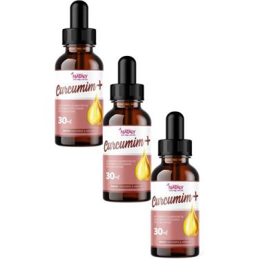 Imagem de Kit Com 3 Curc+ Colágeno Tipo II em Gotas 30ml Nataly - Nataly 