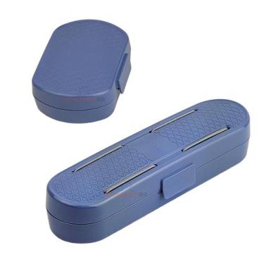 Imagem de Kit Porta Escova Dente Saboneteira Portátil Viagem Estojo Bolsa - Crip