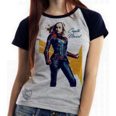 Imagem de Baby look blusa feminina ou Camiseta unissex Capitã Marvel Carol Danve