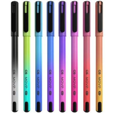 Imagem de Kit c/ 08 Canetas Esferográfica Move 0.7mm CIS