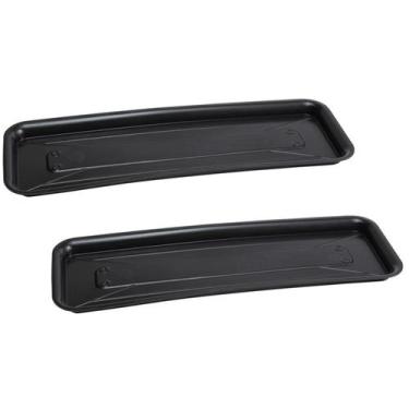 Imagem de Kit 2 Prato Para Vasos De Flor Floreira Jardineira Retangular 41cm - A