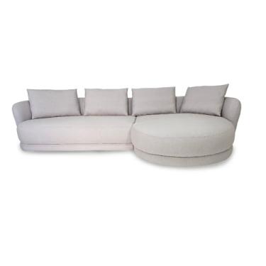 Imagem de Sofá Living Munique 3,00m Moderno Alto Padrão Vários Tecidos