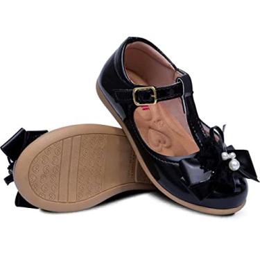 Imagem de Sapatilha Salomé Infantil Menina Laço Pérola Renda 21.26 (Preto, BR, Criança de 1 a 3 anos, Numérico, 23)