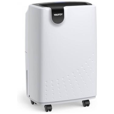 Imagem de Desumidificador para Grandes Ambientes 1.8L até 230 m2 com Drenagem Automática ou Manual, 110V, Yaufey, Branco