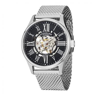 Imagem de Relógio Masculino Stuhrling Elite 747M Automático 42mm, Prata e Preto