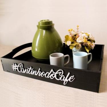 Imagem de Bandeja Café Da Manha Grande Servir Organizar Mesa MDF - MONDO BOX OFI