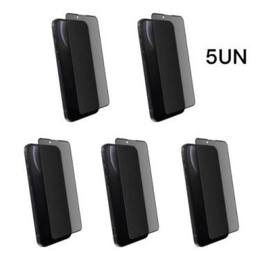 Imagem de Kit Com 5UN Películas Privacidade 3D De Vidro Anti Espião Para Iphone 