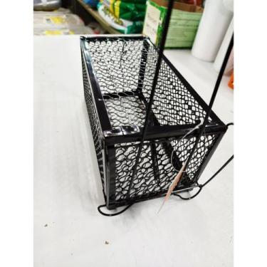 Imagem de Gaiola Metalica Automatica Roedores - NoBrand, Gaiola Ferro COR PRETA