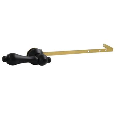 Imagem de Kingston Brass KTALD30 Bel-Air Alavanca de tanque de vaso sanitário universal para montagem frontal ou lateral, preto fosco