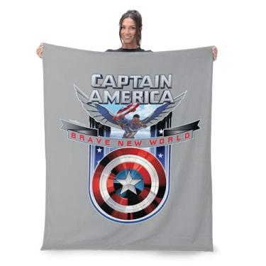 Imagem de Northwest Cobertor Marvel Captain America Brave New World Silk Touch 127 x 152 cm