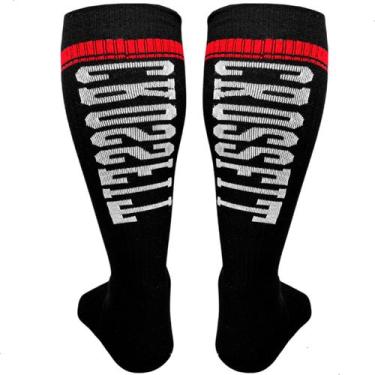 Imagem de Meião Exercício Funcional Compressivo Cano Longo Corrida Academia Bike