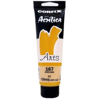 Imagem de Tinta Acrílica Arts Corfix 120ml G1 - 85120, 167 - OCRE OURO