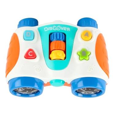 Imagem de Binóculo Musical Infantil com Luzes e Sons, Brinquedo Educativo, 13,5 x 10,5 x 6 cm
