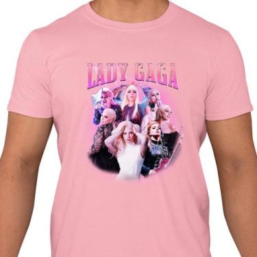 Imagem de Camisa da Cantora Lady Gaga Arte Top Personalizada Unissex Camiseta - 