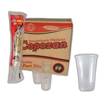 Imagem de Copo Descartáveis Lisos Post Mix 330Ml - Copozan C/1000