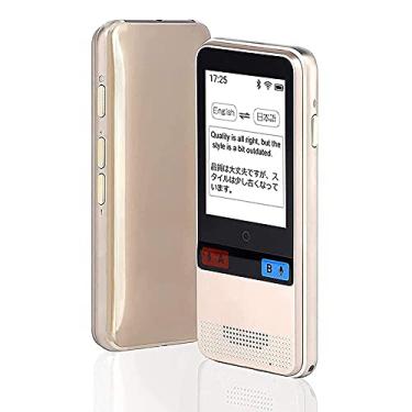 Imagem de TLTDSMY Dispositivo tradutor de idiomas, dispositivo tradutor suporta 89 idiomas, voz instantânea portátil e texto e gravação WiFi/hotspot/offline tradutor bidirecional é tão gentil de você