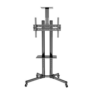 Imagem de Suporte universal de TV para escritório em casa, suporte de TV com rodinhas ajustável em altura com rodas, serve para TV LCD de 32 a 70 polegadas LED de tela plana lindo cenário
