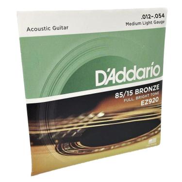 Imagem de Jogo De Cordas 012 Aço Violão Ez920 Daddario  85/15