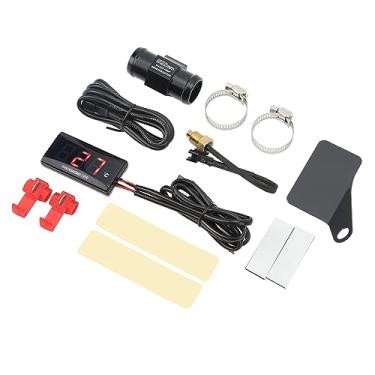 Imagem de Medidor de Temperatura água para Motocicleta, Termômetro de água para Motocicleta Medidor de Temperatura água para Motocicleta Com Adaptador de Sensor de 22 Mm 2,24 X 1,14