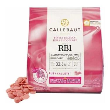Imagem de Chocolate Belga  Ruby Callets Callebaut 400gr Rb1 33,1 Gotas