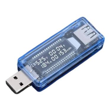 Imagem de Testador USB LCD Voltímetro Amperímetro Testador de Energia - Detector USB para Medição de Tensão, Testador USB, Medidor de Energia USB, Testador de Tensão USB, Detector de